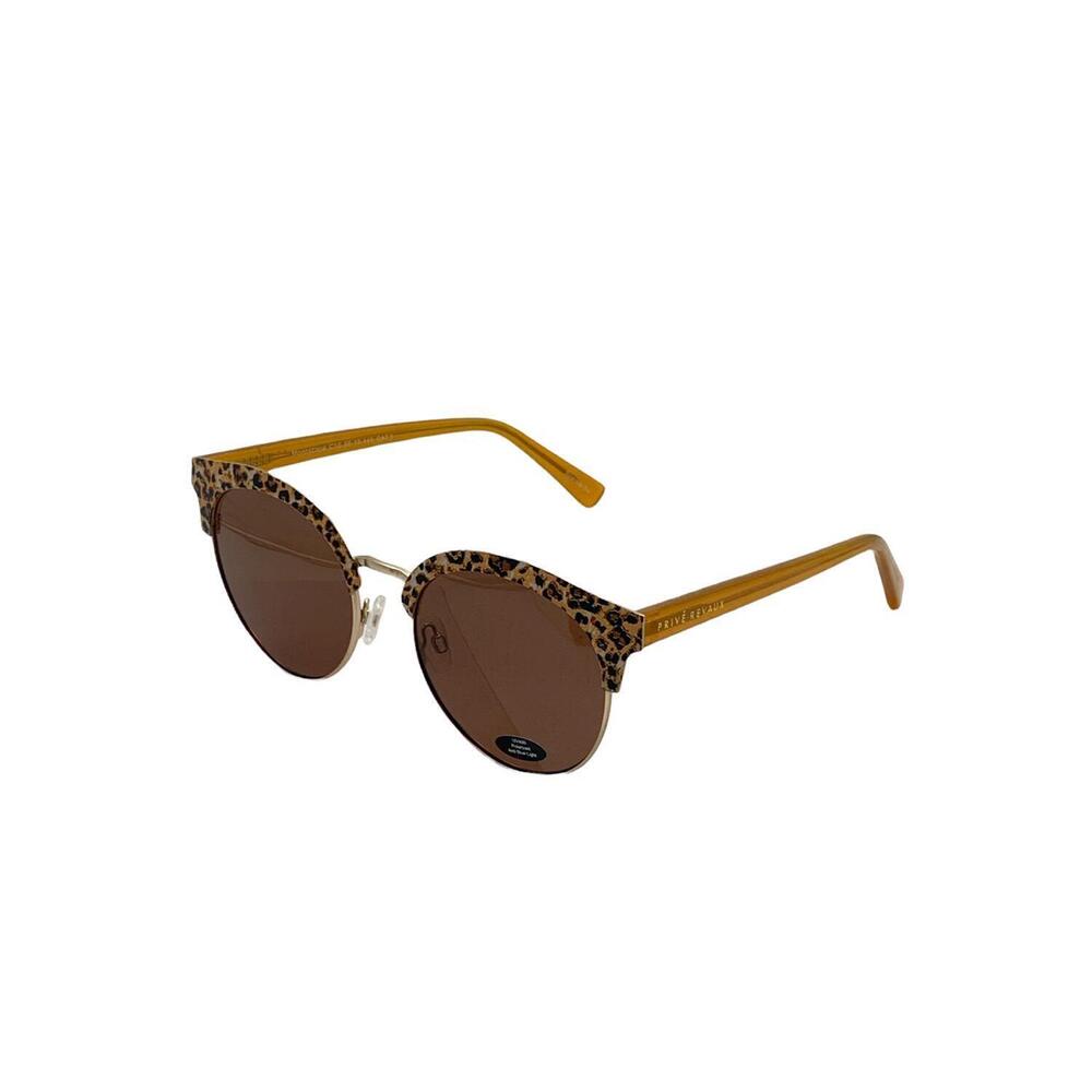 Prive Revaux Moonscape Polarized Sunglasses Brown Cheetah - Picture 2 of 3